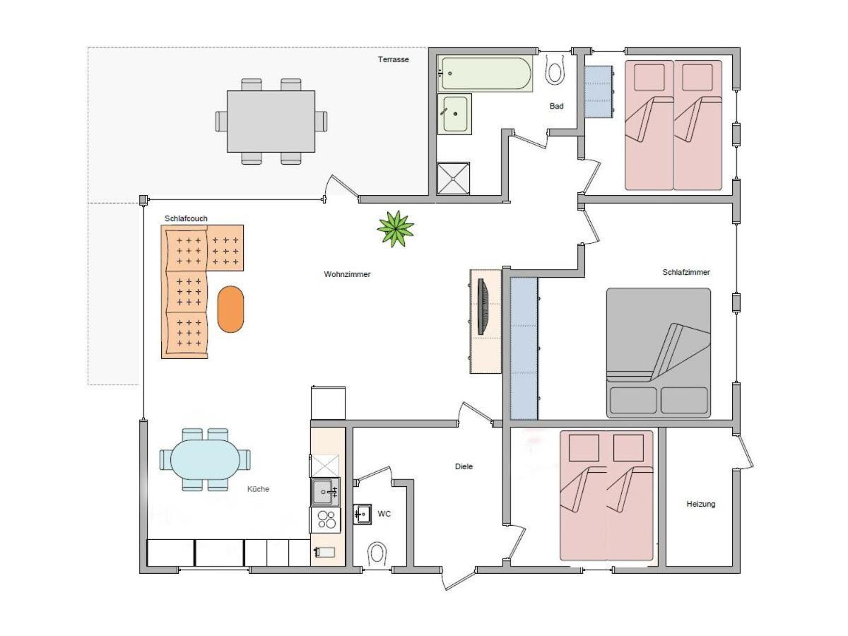 Ferienhaus Irene 메체데 외부 사진